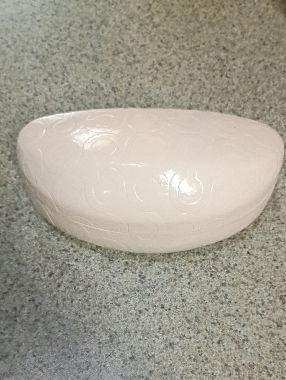 Coach Sunglasses Case Cream With Brow Interior